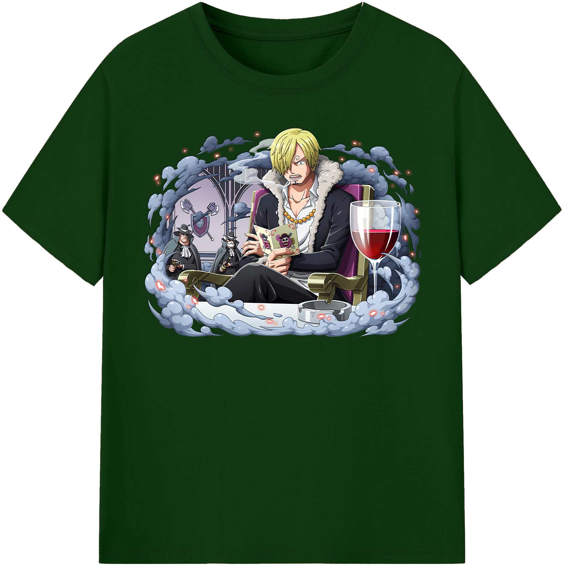 ワンピース サンジ ONE PIECE Sanji 綿100％半袖Tシャツ（フロントプリント）